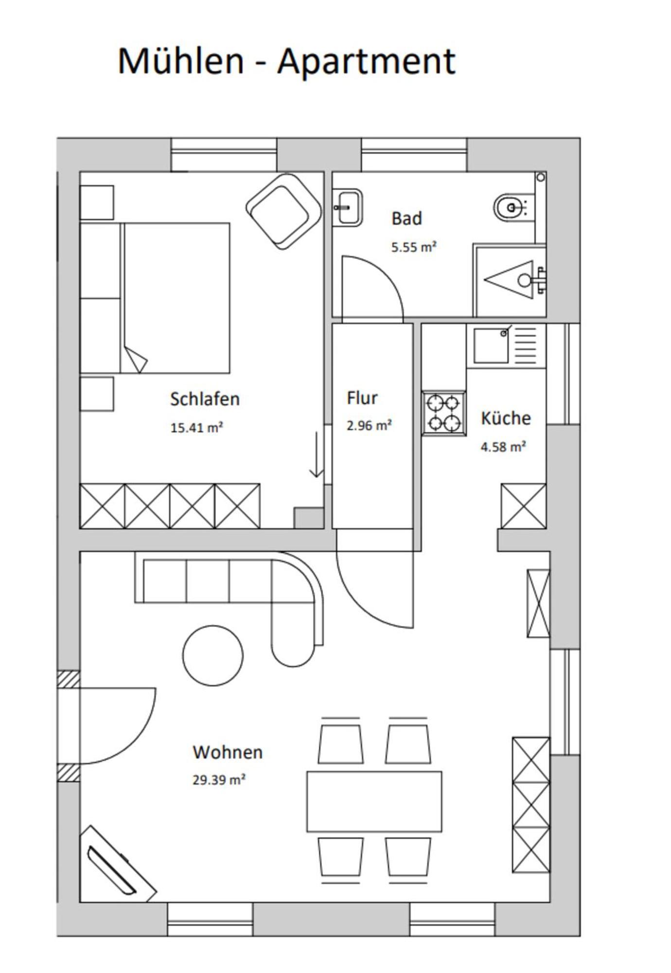 Muehlen-Apartment Im Herrenhaus Rheinblick Ксантен Экстерьер фото